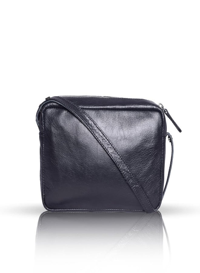 تبختر حقيبة كتف جلدية صغيرة الحجم من ستروت للنساء، حقيبة يد أنيقة ومتعددة الاستخدامات، حقيبة كتف قابلة للتعديل للاستخدام اليومي والسفر، تصميم متين وواسع - أسود - Image 4